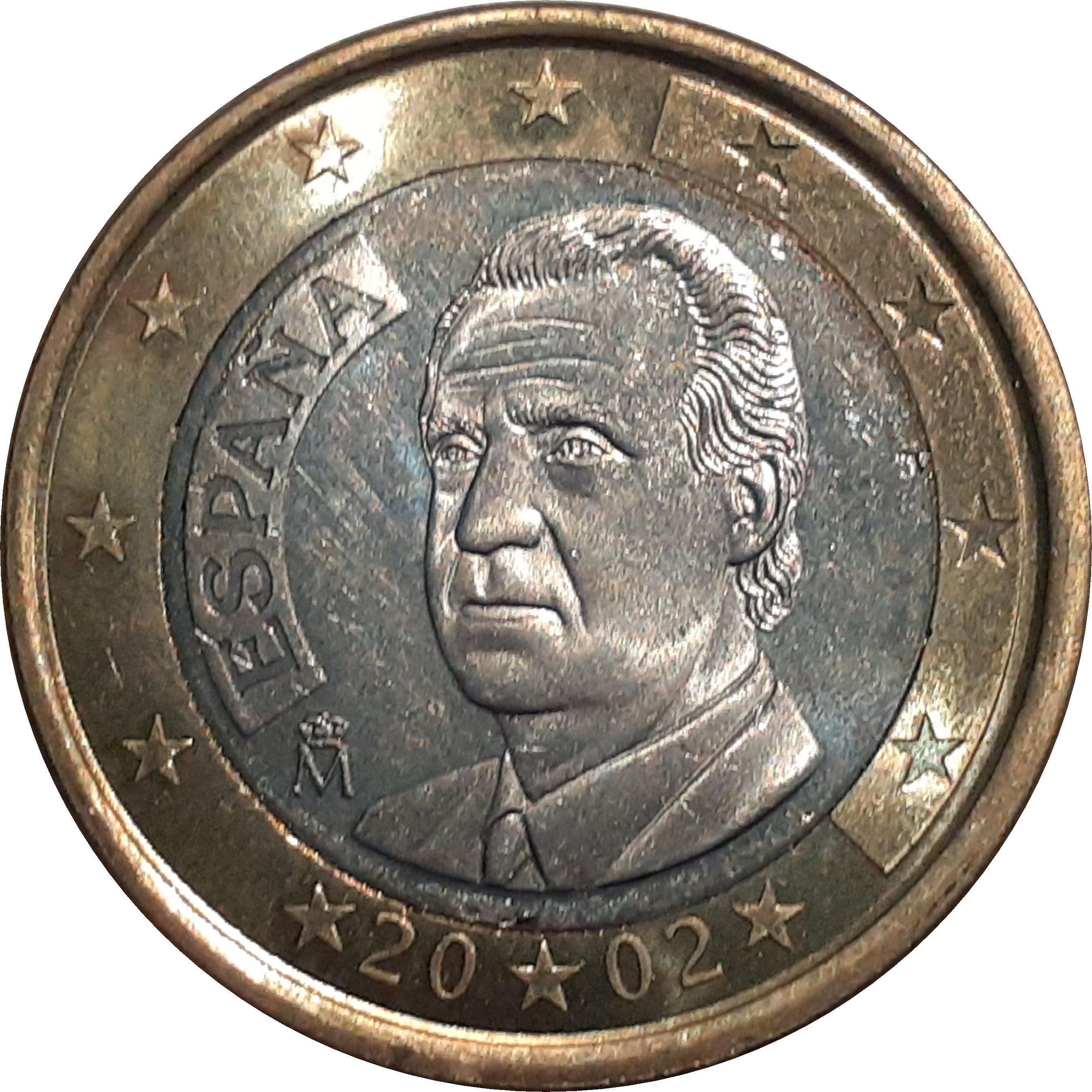 Spain 1 euro 2002 — Standard design