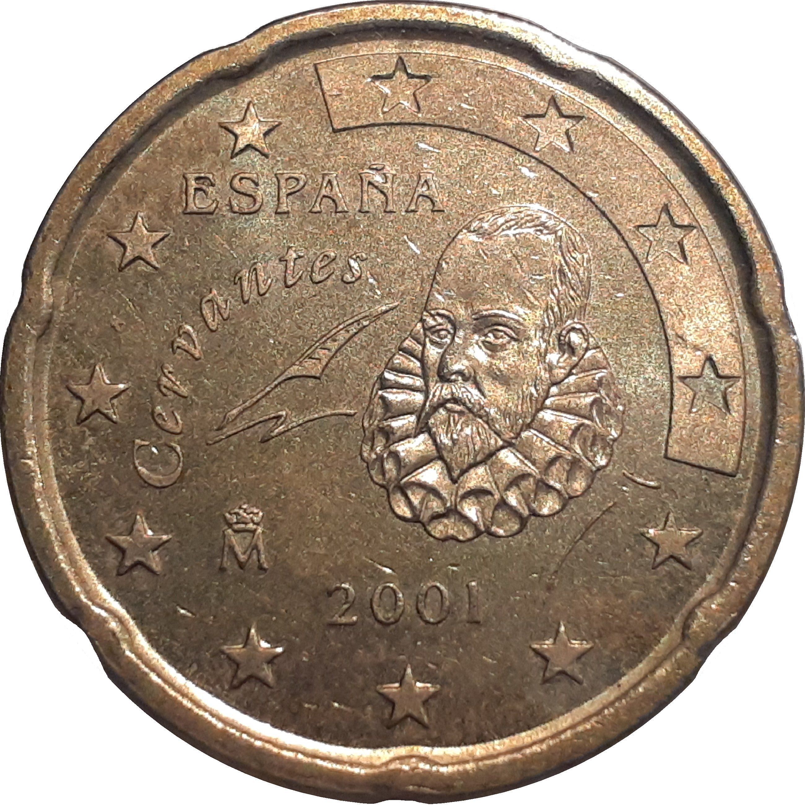 Spain 20 cent 2002 — Standard design