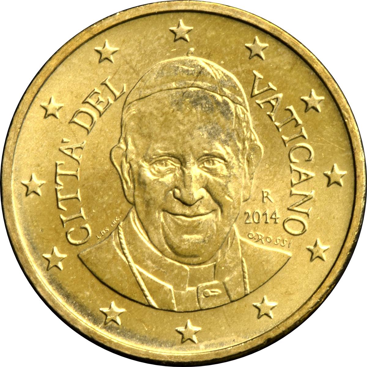 Vatican City 50 cent 2014 — Standard design