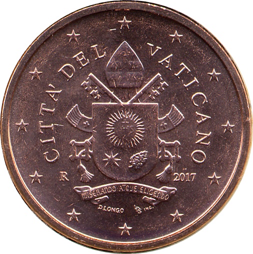 Vatican City 5 cent 2021 — Standard design