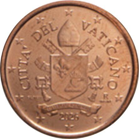 Vatican City 1 cent 2026 — Standard design