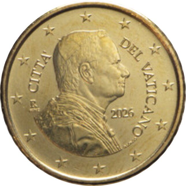 Vatican City 50 cent 2026 — Standard design