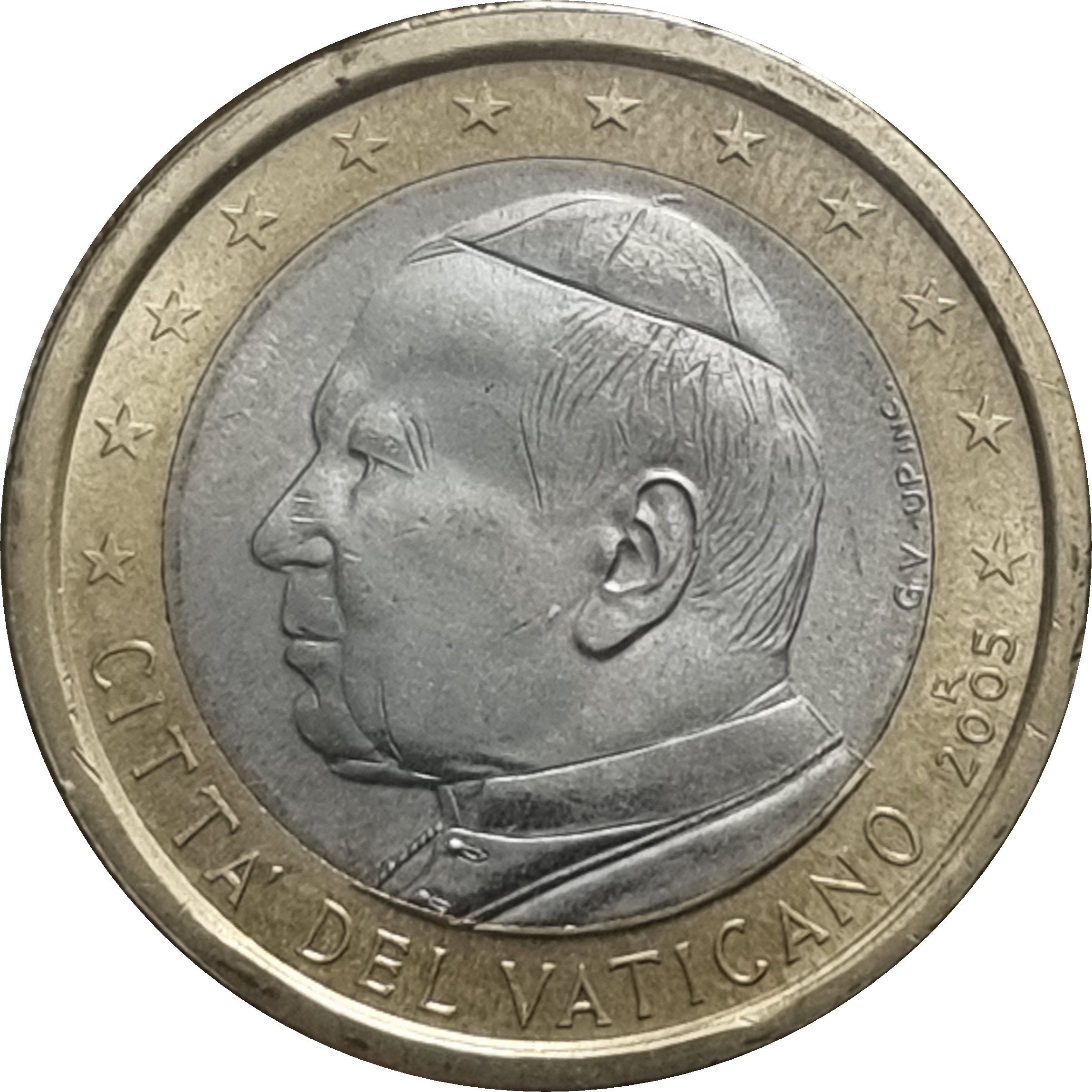 Vatican City 1 euro 2005 — John Paul II