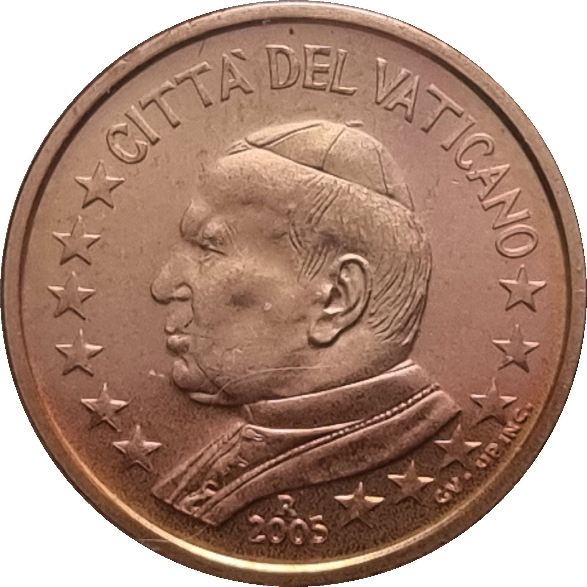 Vatican City 2 cent 2005 — John Paul II