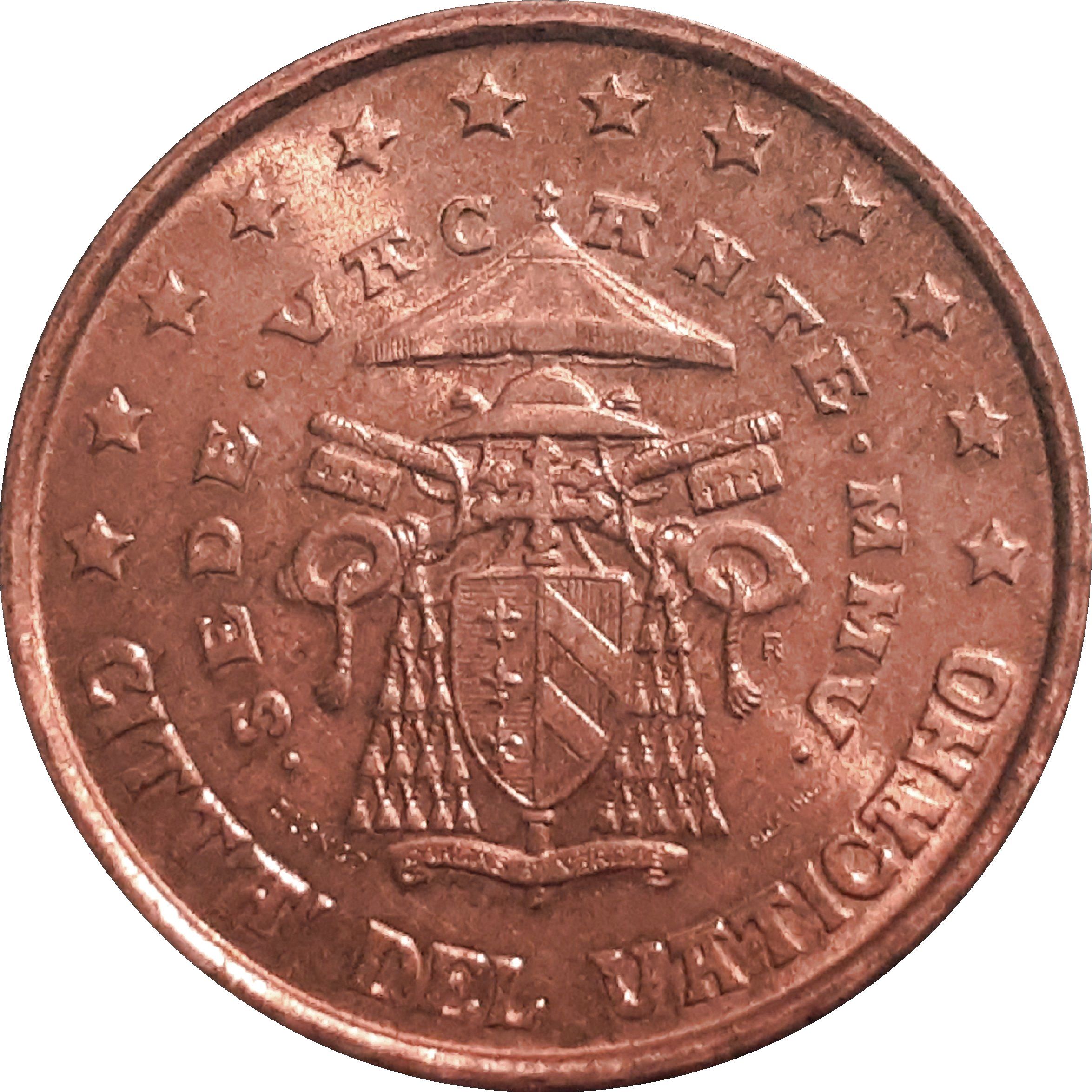 Vatican City 2 cent 2005 — Sede vacante