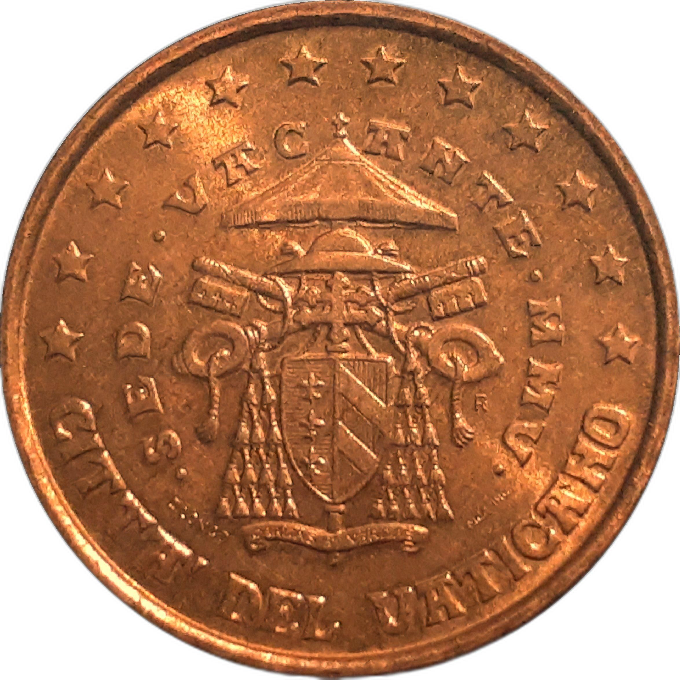 Vatican City 1 cent 2005 — Sede vacante