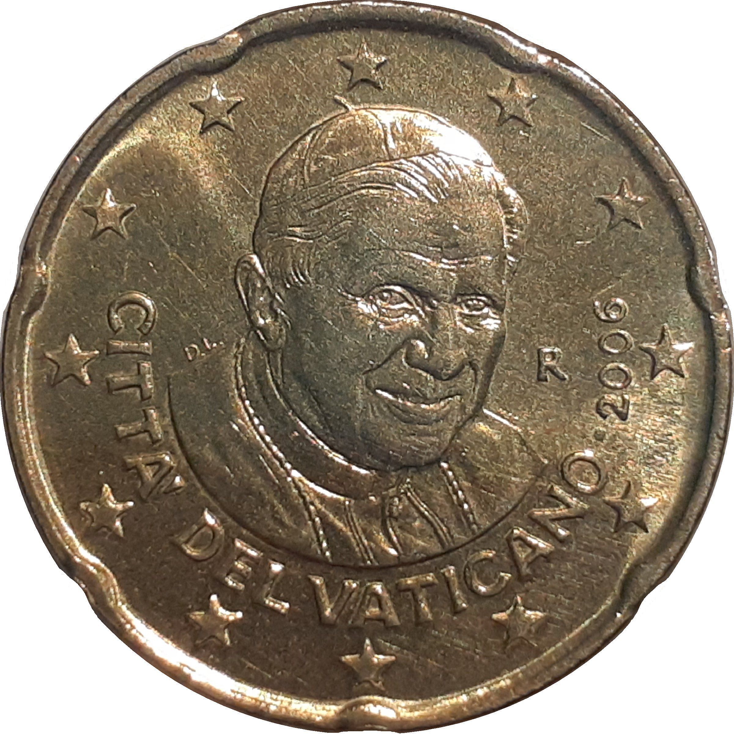 Vatican City 20 cent 2006 — Standard design
