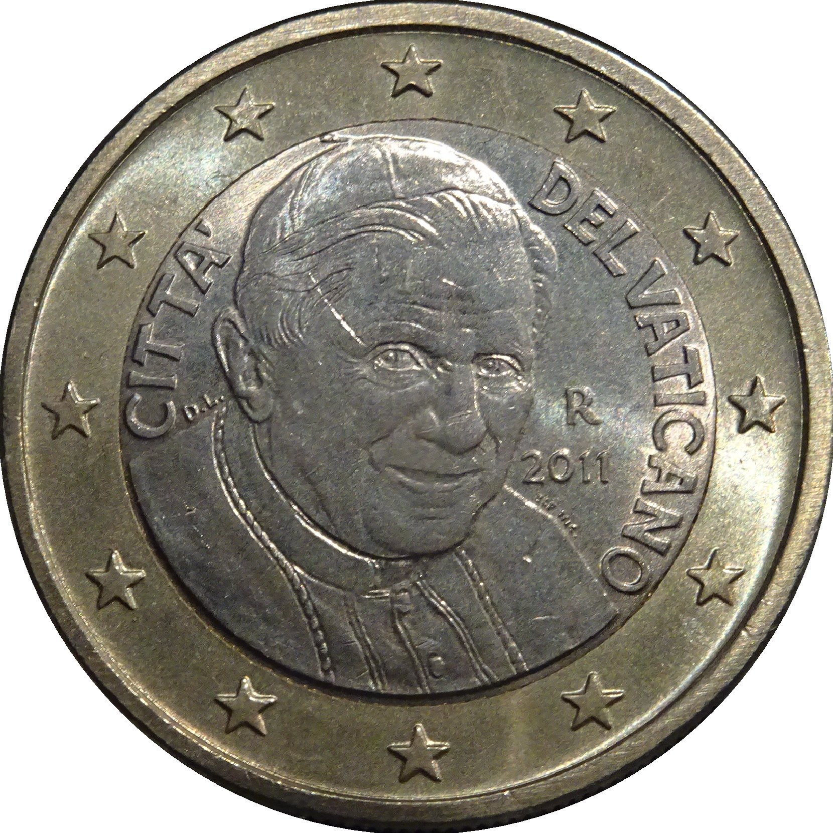 Vatican City 1 euro 2008 — Standard design